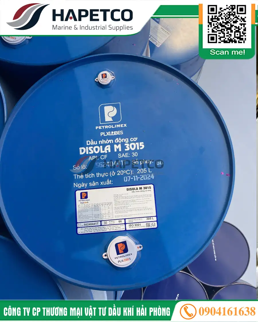 Hình ảnh: Dầu động cơ Hàng hải Lubmarine Disola M 3015 Hình ảnh: Dầu động cơ Hàng hải Lubmarine Disola M 3015