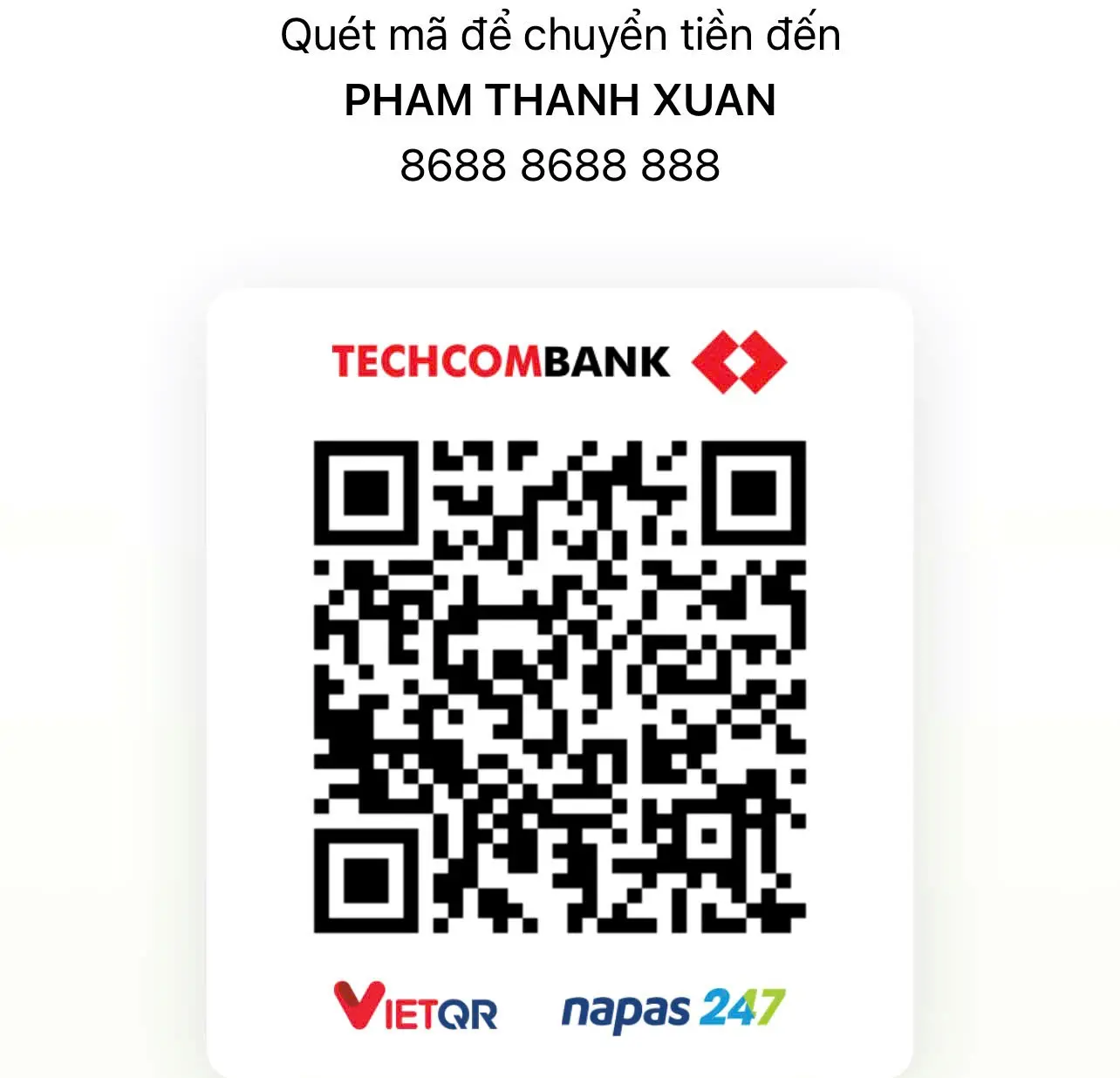 Tai-khoan-thanh-toan-Pham-Thanh-Xuan-TECHCOMBANK-8688-8688-888