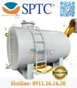 Hình ảnh: Bồn chứa xăng dầu 7m3 trụ ngang đặt nổi