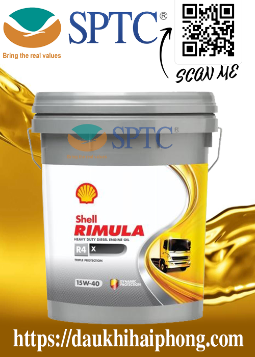 Dầu nhớt động cơ Shell Rimula R4 X 15W40 chính hãng tại Hải Phòng